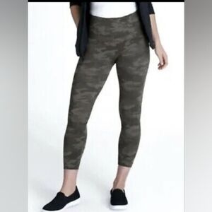 Spanx Cropped Lamn Leggings Sage Camo